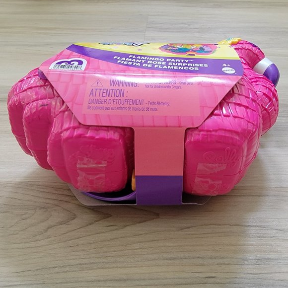 Polly Pocket FLAMINGO PARTY extra compact playset with handle - Picture 4 of 4